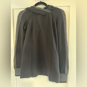 Lululemon Black Striped Sweatshirt